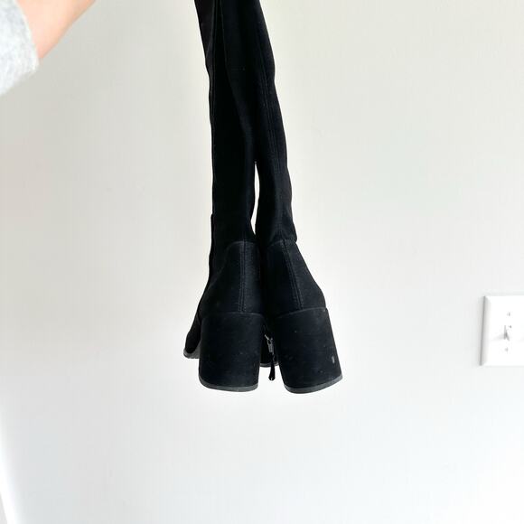 Stuart Weitzman Leather Riding Boots Black 8 - Picture 3 of 8